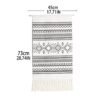 Bohemian Black & White Geometric Macrame Tapestry