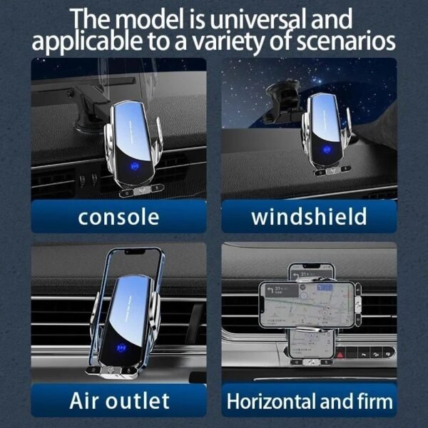 50W Wireless Car Charger with Air Vent Stand & Fast Charging Station for iPhone & Samsung