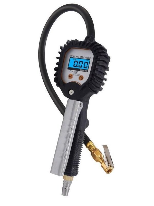 Digital Hand-Held Tyre Pressure Gauge & Inflator for Repair Shops