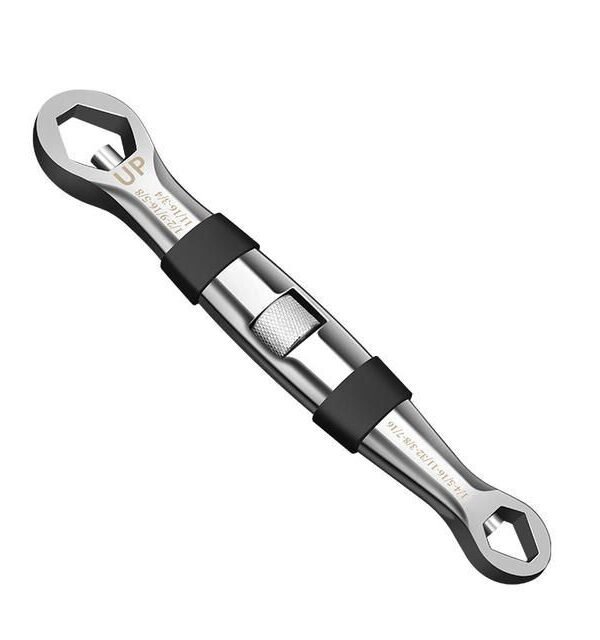 Universal Dual-Head 23-in-1 Adjustable Wrench - Metric & Imperial, 7-19MM Ratchet Spanner