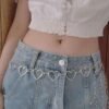 Trendy Heart Chain Belt for Women