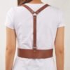 Stylish Korean Black Leather Harness Belt