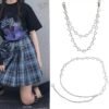 Gold & Silver Metal Waist Chain Belt