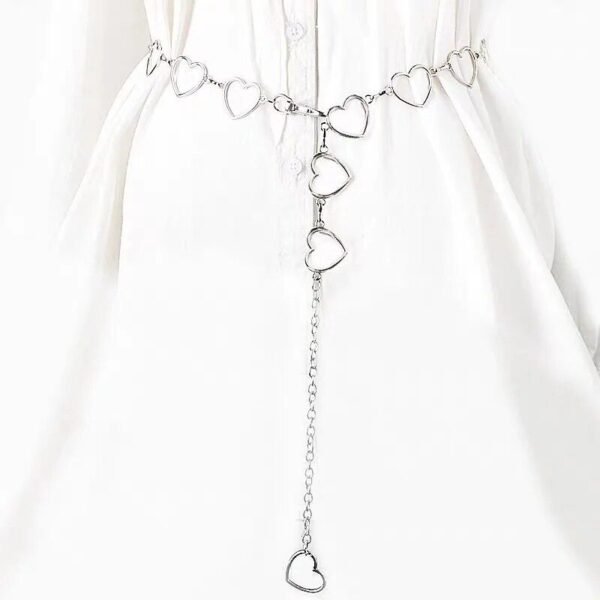 Gold & Silver Metal Waist Chain Belt