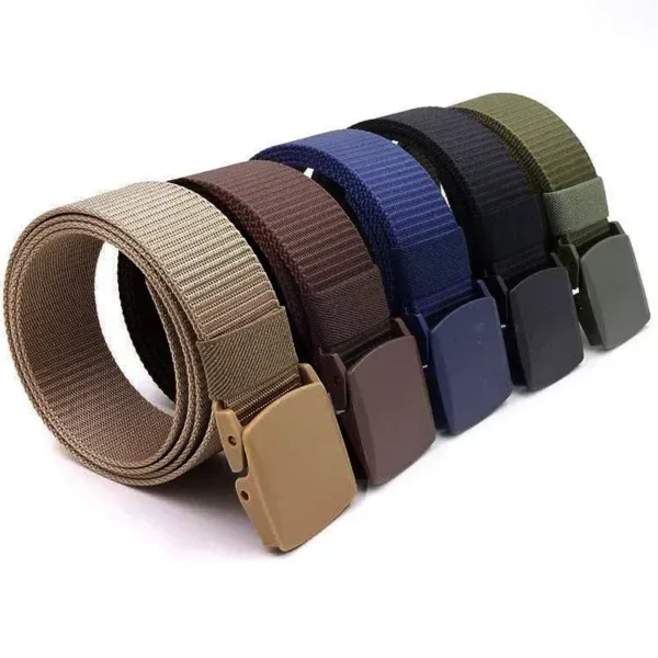 Unisex Tactical Nylon Belt with Automatic Buckle