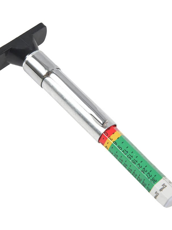 Universal Color-Coded Tire Tread Depth Gauge - Easy-to-Use Tyre Health Monitor