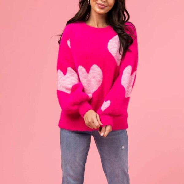 Cozy Heart Women's Sweater