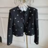 Vintage Korean Tweed Jacket for Women
