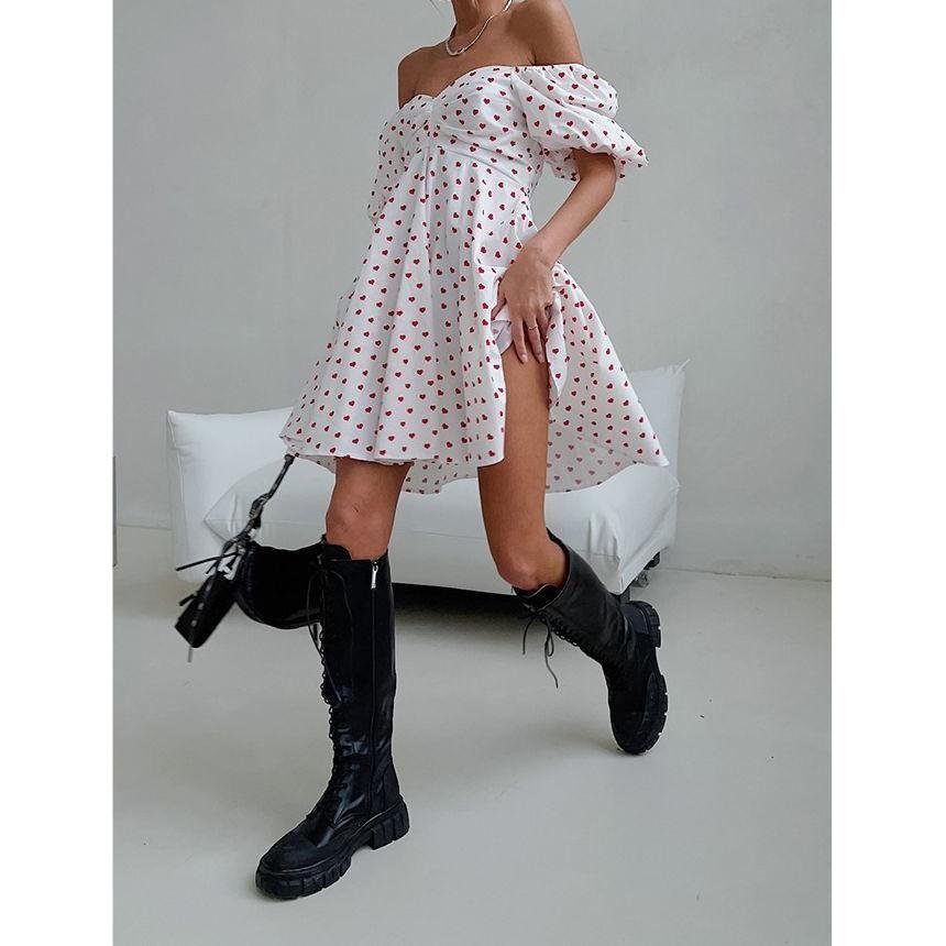 Elegant Puff Sleeve Summer Dress