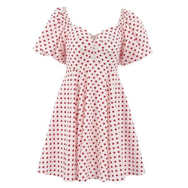 Elegant Puff Sleeve Summer Dress