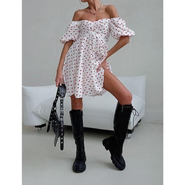Elegant Puff Sleeve Summer Dress