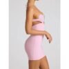Sequin Heart Sling Backless Mini Dress