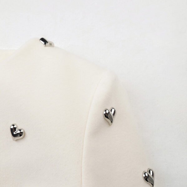 Rivet Heart Short Coat for Women