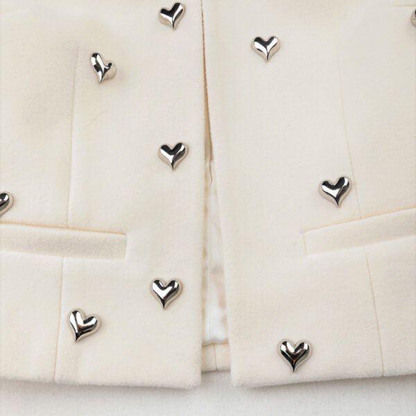 Rivet Heart Short Coat for Women