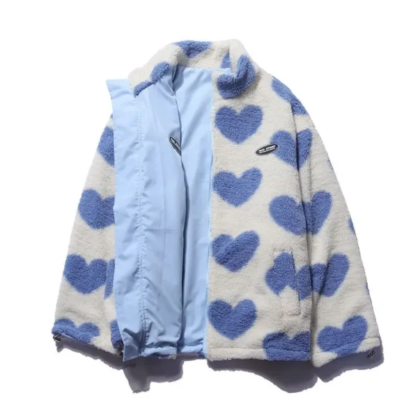 Luxurious Y2K Love Lambswool Warm Jacket