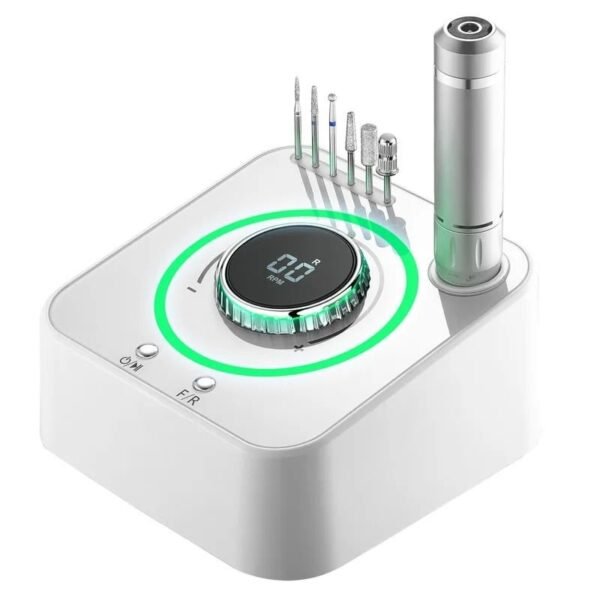 High-Speed Electric Nail Drill Set - 40000RPM Brushless Nail File with LED Display and Portable Design