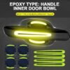 3D Carbon Fiber Car Door Handle Scratch Protector Stickers