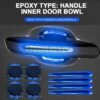 3D Carbon Fiber Car Door Handle Scratch Protector Stickers