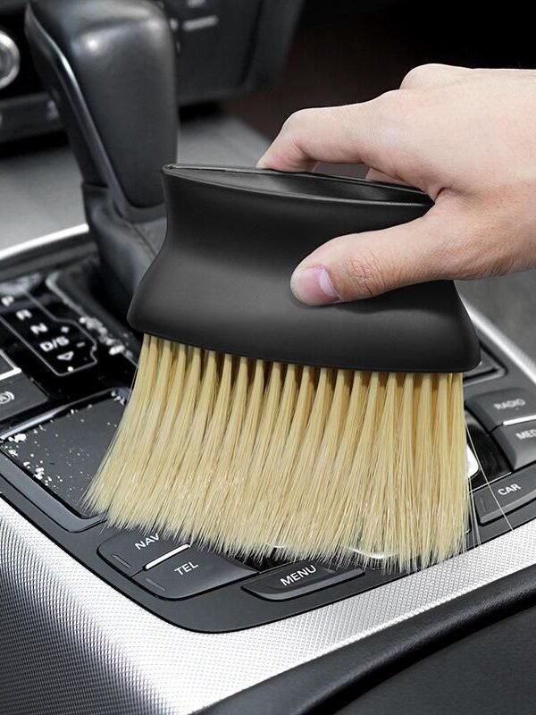 Compact Car Interior Soft Brush for Dashboard & Air Outlet