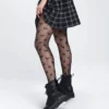 Gothic Love Heart Mesh Tights