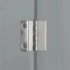 Elegant Gray 2-Door Bathroom Wall Cabinet with Open & Interior Shelves