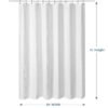 Luxurious Waffle Plaid Shower Curtain with Quick-Dry Waterproof Design
