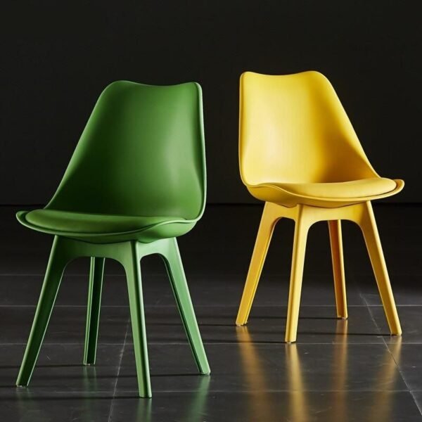 Modern Simple Plastic Stool - Armless Dining Chair