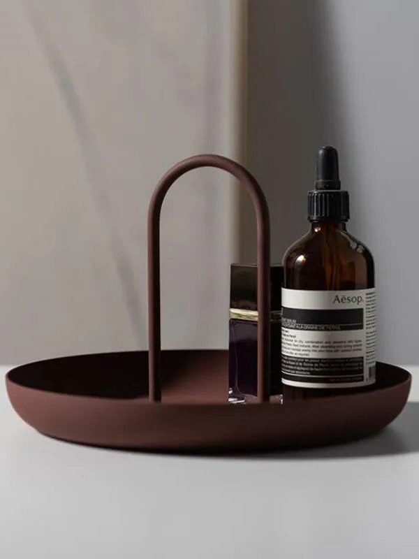 Modern Nordic Round Plastic Tray - Multi-Use, Eco-Friendly Organizer for Home Decor