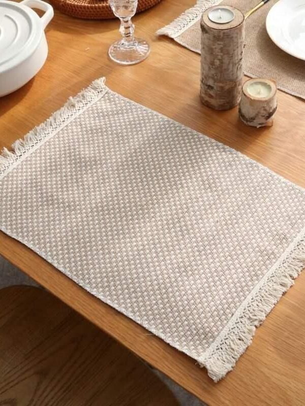 Simple Vintage Cotton Linen Placemats - Set the Perfect Table