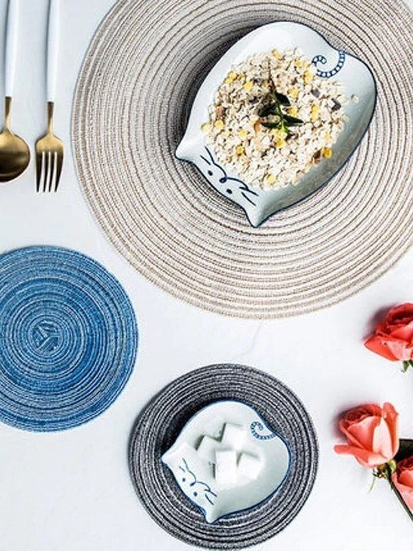 Round Linen Table Mat - Stylish Home Decor and Dining Accessory