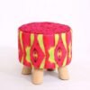Charming Countryside Round Wood Stool