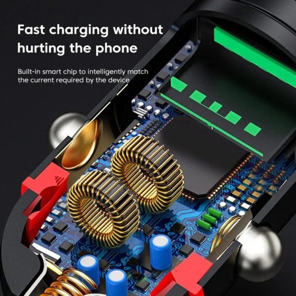 60W Dual Port PD Car Charger
