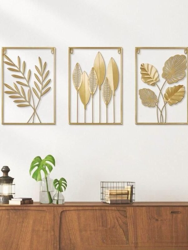 Modern Nordic Ginkgo Leaf Metal Wall Art