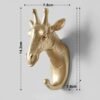Charming Animal Head Wall Hooks - Decorative Storage for Home and Bathroom