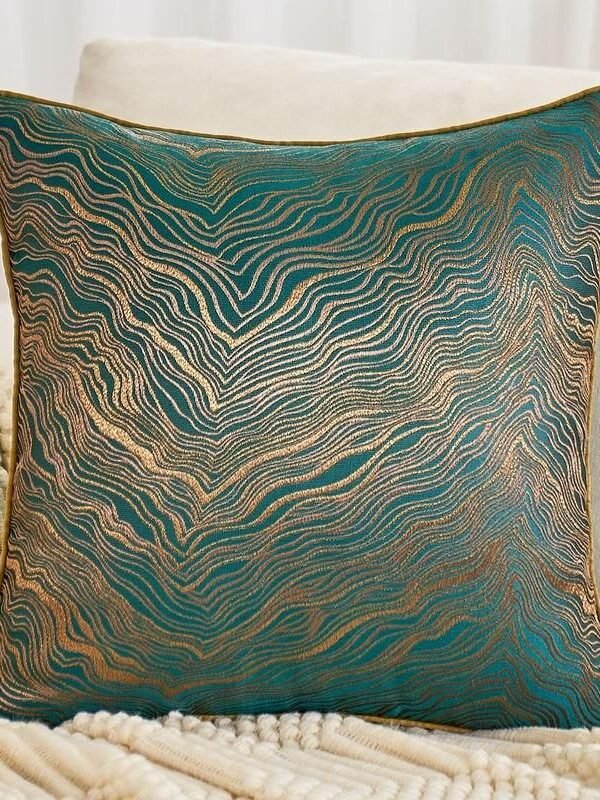 Luxury Wave Striped Cushion Cover
