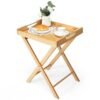 Versatile Bamboo TV Tray and Snack Side Table