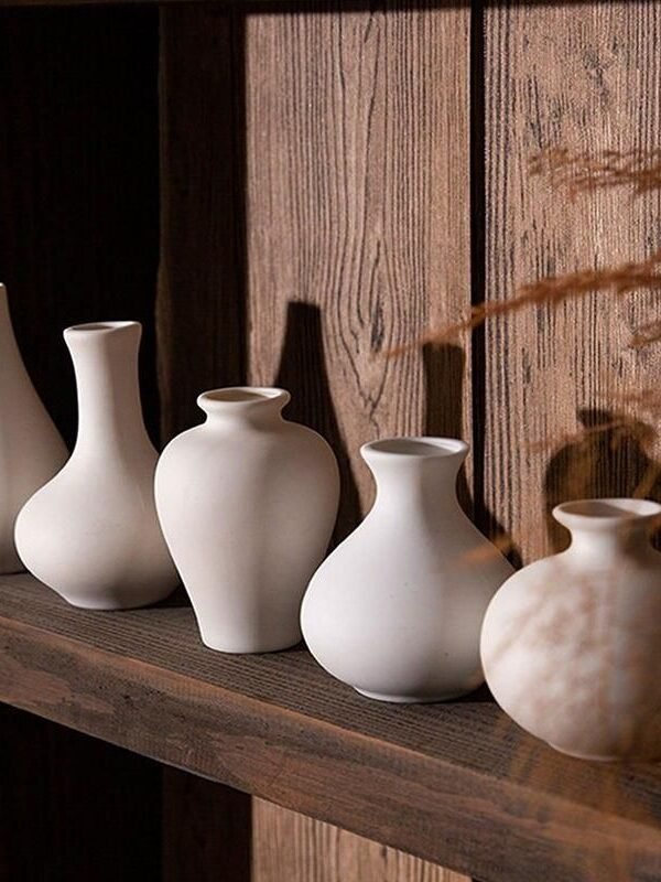 Modern Nordic White Ceramic Vase