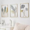 Elegant Gold Ginkgo Leaf Metal Wall Art