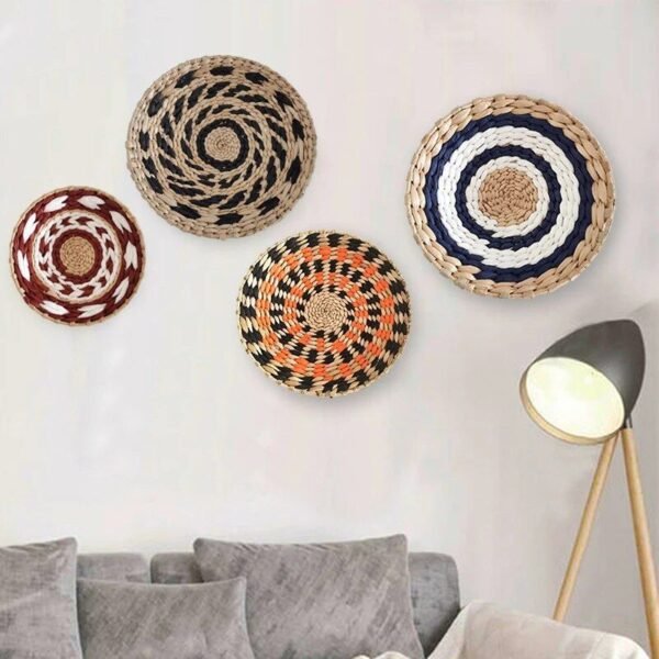 Elegant Nordic-Inspired Handwoven Rattan Wall Decor