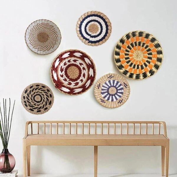 Elegant Nordic-Inspired Handwoven Rattan Wall Decor