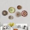 Elegant Nordic-Inspired Handwoven Rattan Wall Decor