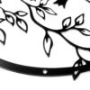 Elegant Metal Bird on Tree Branch Wall Art