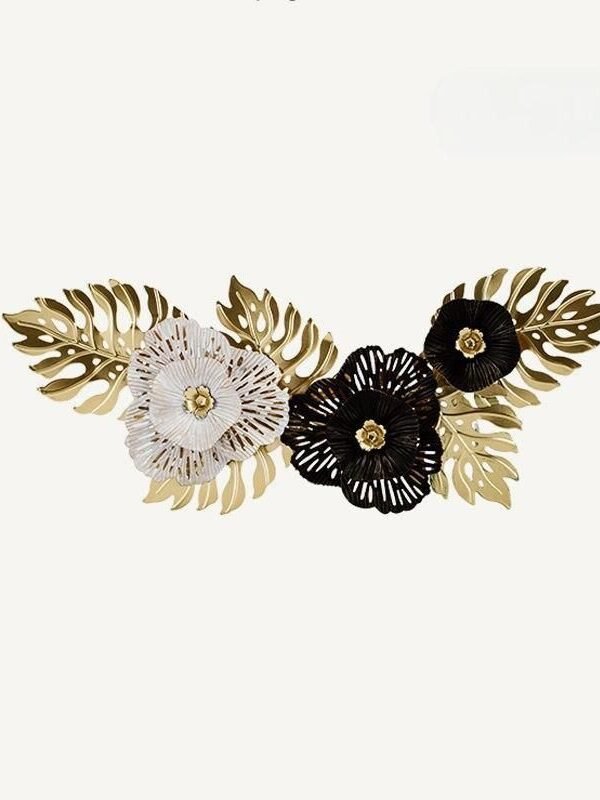 Modern 3D Metal Turtleback Leaf Wall Decor
