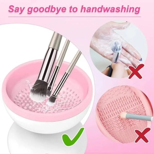 Portable USB Electric Makeup Brush Cleaner: Automatic Cosmetic Brush Washing Machine