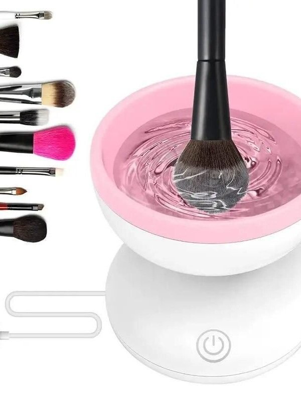 Portable USB Electric Makeup Brush Cleaner: Automatic Cosmetic Brush Washing Machine