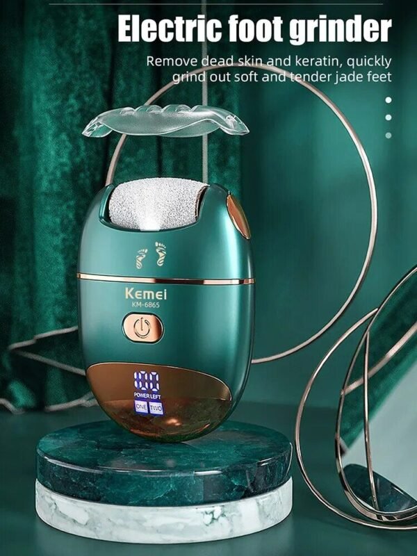 Rechargeable Electric Foot Callus Remover with 3 Grinding Rollers