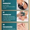 Rechargeable Electric Foot Callus Remover with 3 Grinding Rollers