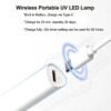 Quick-Dry Portable Nail Dryer: UV LED Mini Lamp Pen with Flashlight