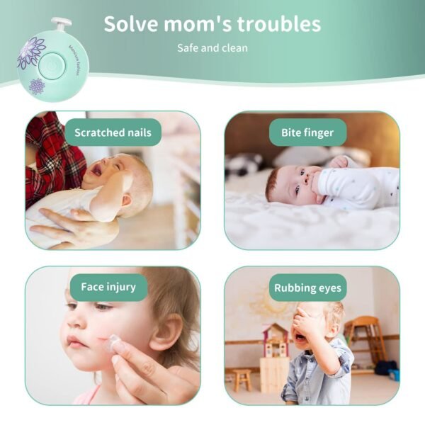 Quiet Electric Baby Nail Trimmer for Gentle Care & Grooming