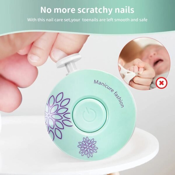Quiet Electric Baby Nail Trimmer for Gentle Care & Grooming